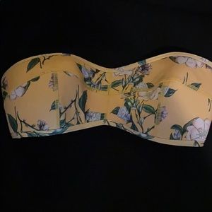 H&M floral bikini top size 10
